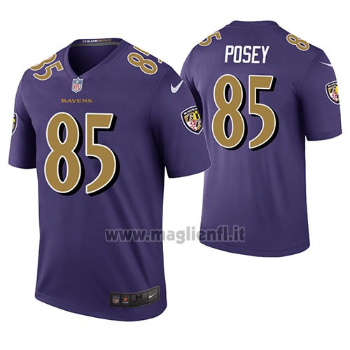Maglia NFL Legend Baltimore Ravens Devier Posey Viola Color Rush